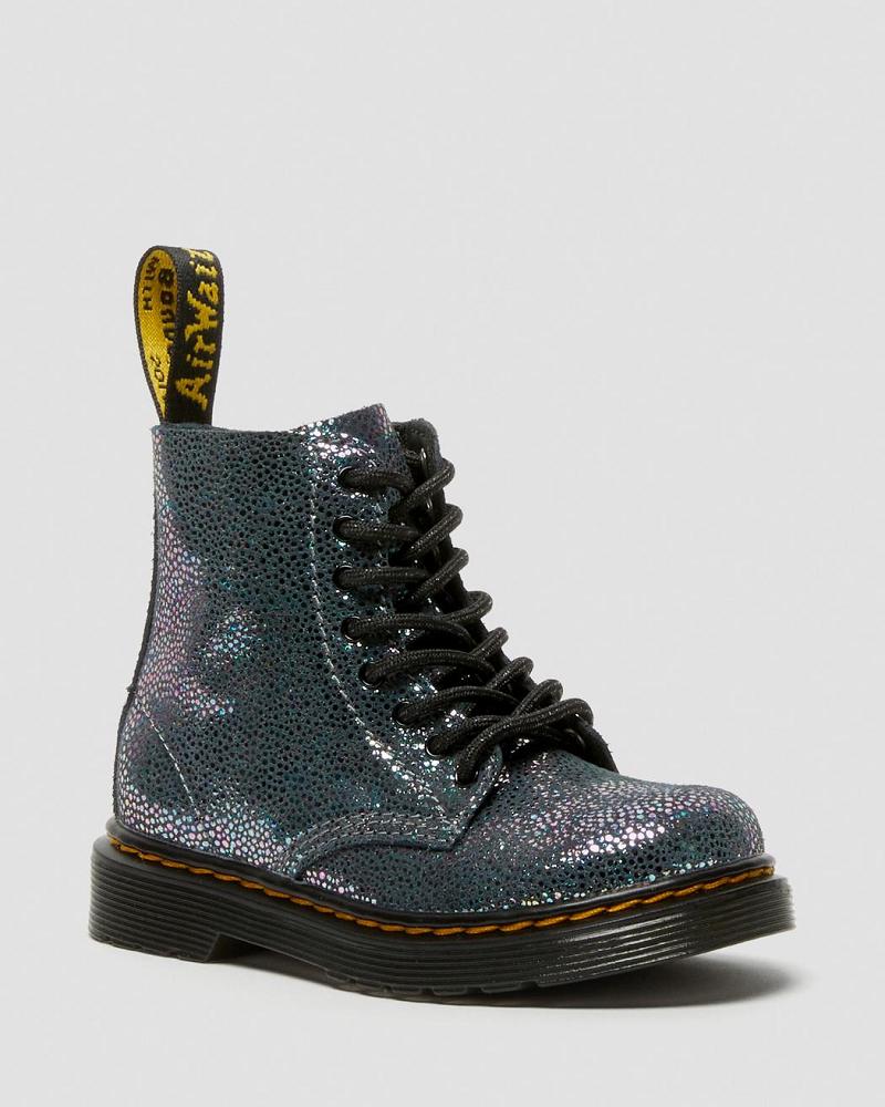 Botas con Cordones Dr Martens Toddler 1460 Pascal Iridescent Niños Metal | MX 126JPQ